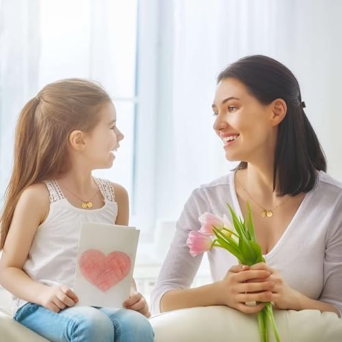 Miniatura 4 de EXEINCITE Two Initial Necklaces for Women Girls, 14K Gold Plated Dainty You and HerHis Initial Necklace Jewelry Personalized Gifts for Women Teen