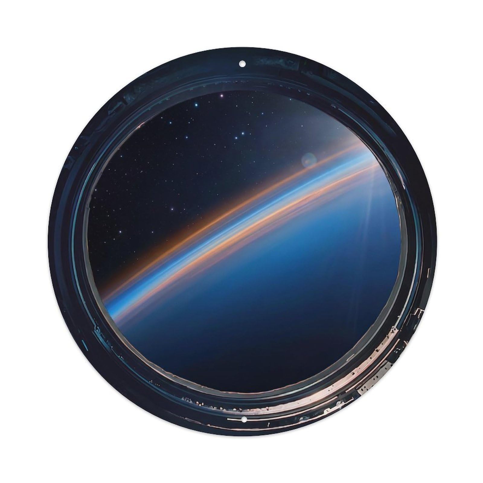 Earth Atmosphere Layers View Metal Tin Sign