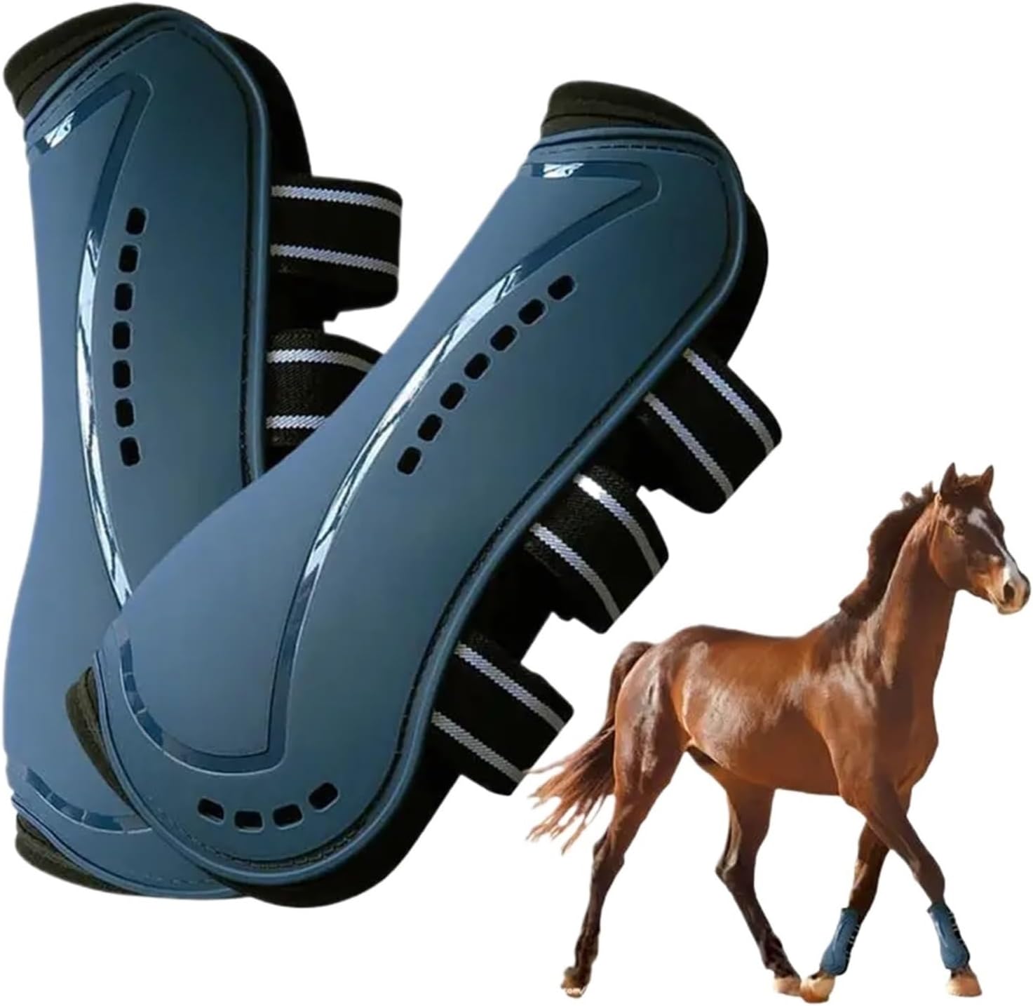 Horse Boots Leg Protectors Horse Boots for Horses Front Feet Leg Protectors Breathable Guard Shock-Absorbing Sport