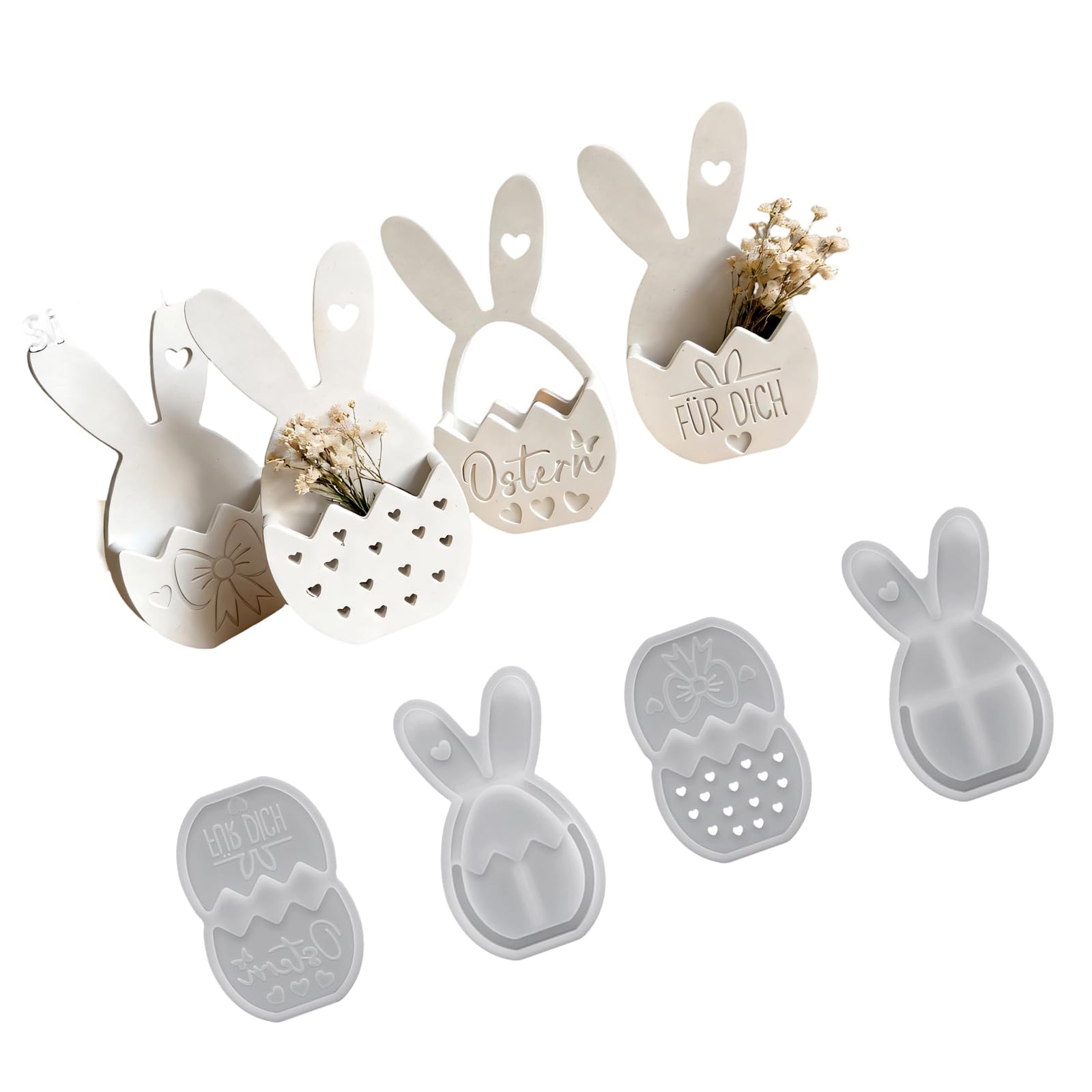 Oxxggkao Food Safe Silicone Rabbits for Gifts Chocolate Craft Silicone Rabbits for Chocolate Soap Crafting