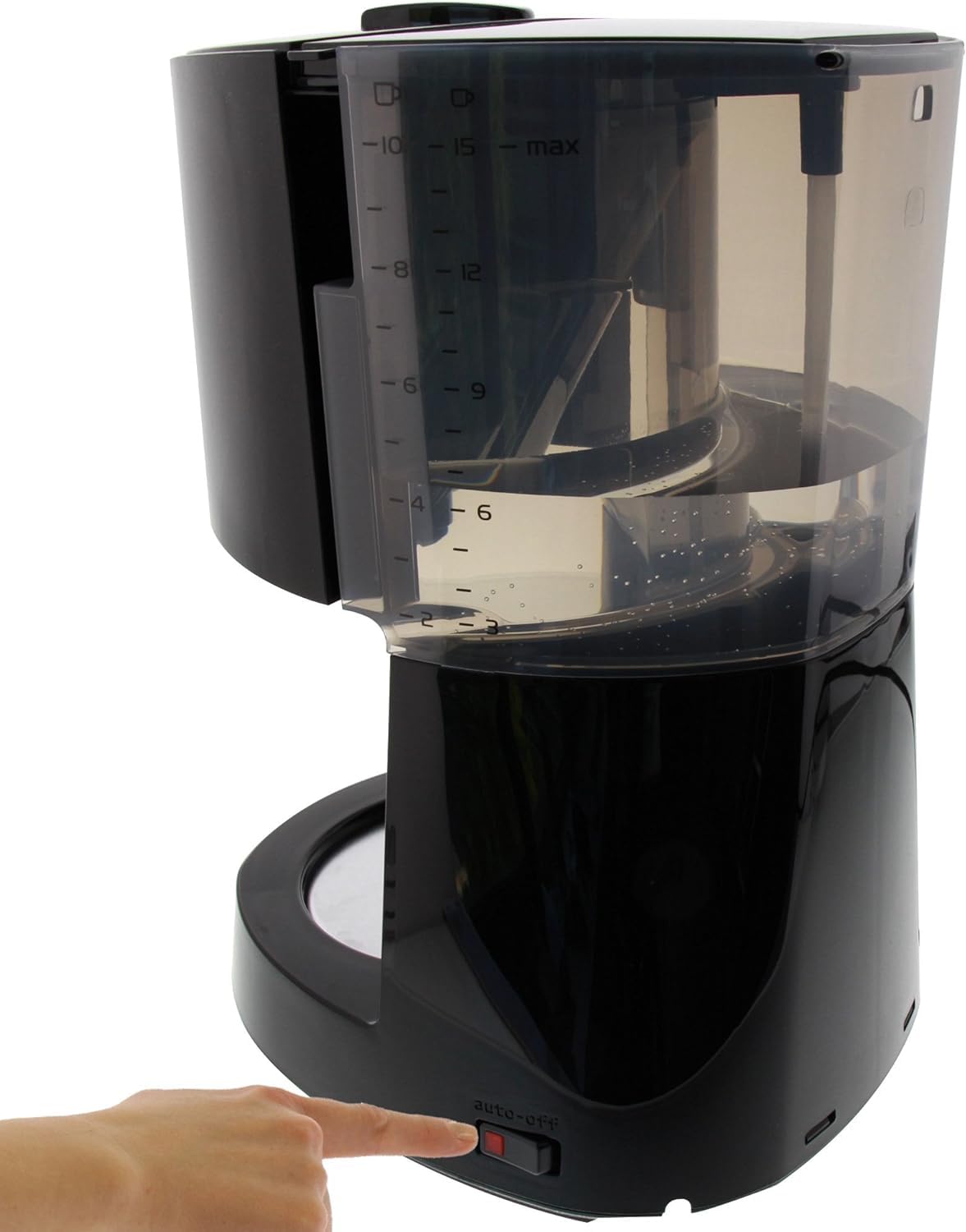 Melitta Cafetière à Filtre avec Verseuse Isotherme en Acier Inoxydable, Noir/Acier Brossé, 1017-08