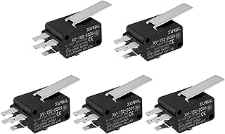 5 uds XV-152-2C25 microinterruptor de límite de palanca recta negra