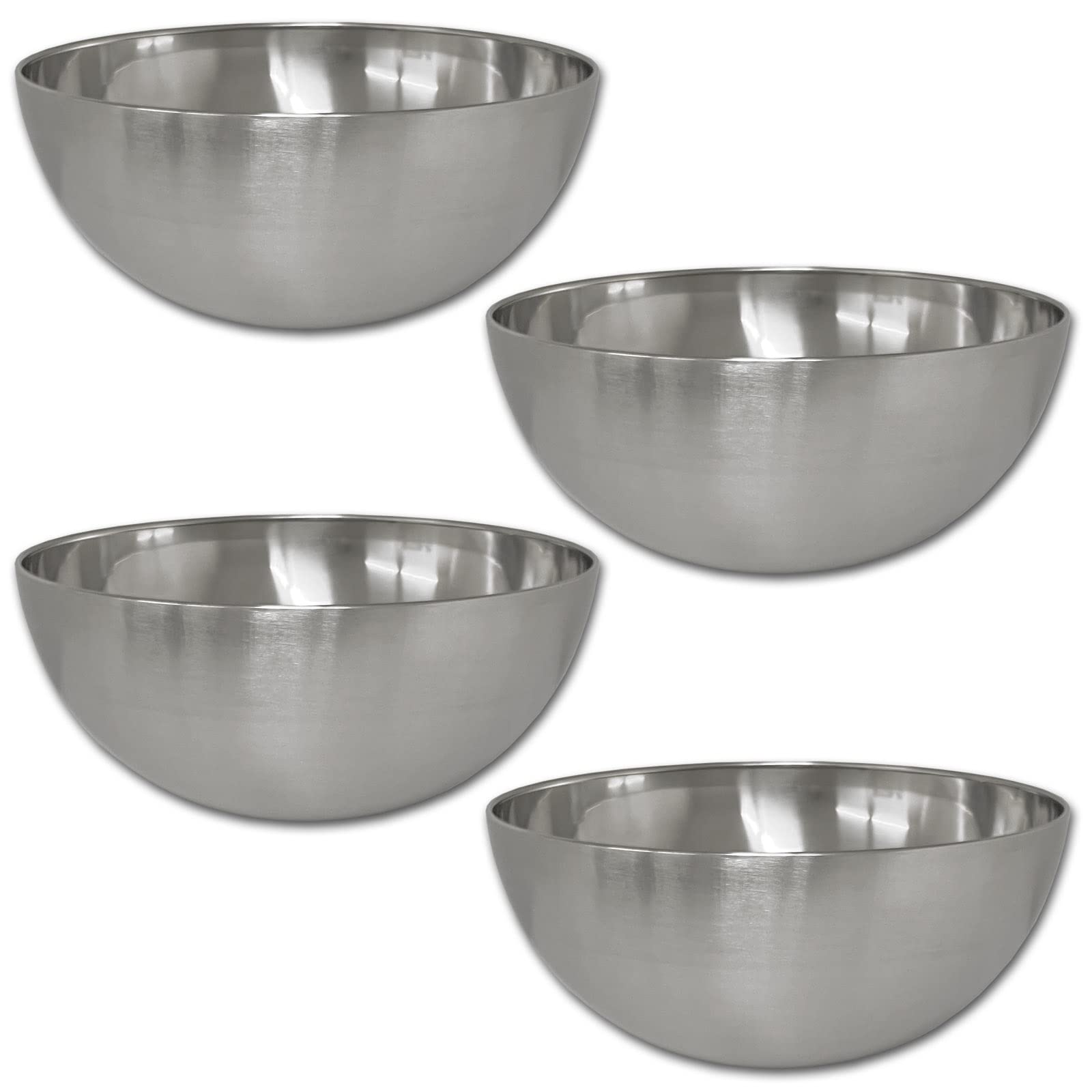 GOMETY Set Di Paniers In Acciaio Inox, 4 Pezzi, 25,5 X 20 X 5,5 Cm, 4 Ciotole Per Impanare Con Pinza Per Panierstraße In Acciaio Inox, Panierstraße