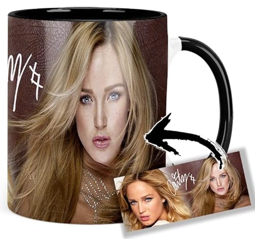 Bild: Caity Lotz Tasse Innen & Henkel Schwarz Keramikbecher Mug f�r 14,99 EUR bei amazon.de
