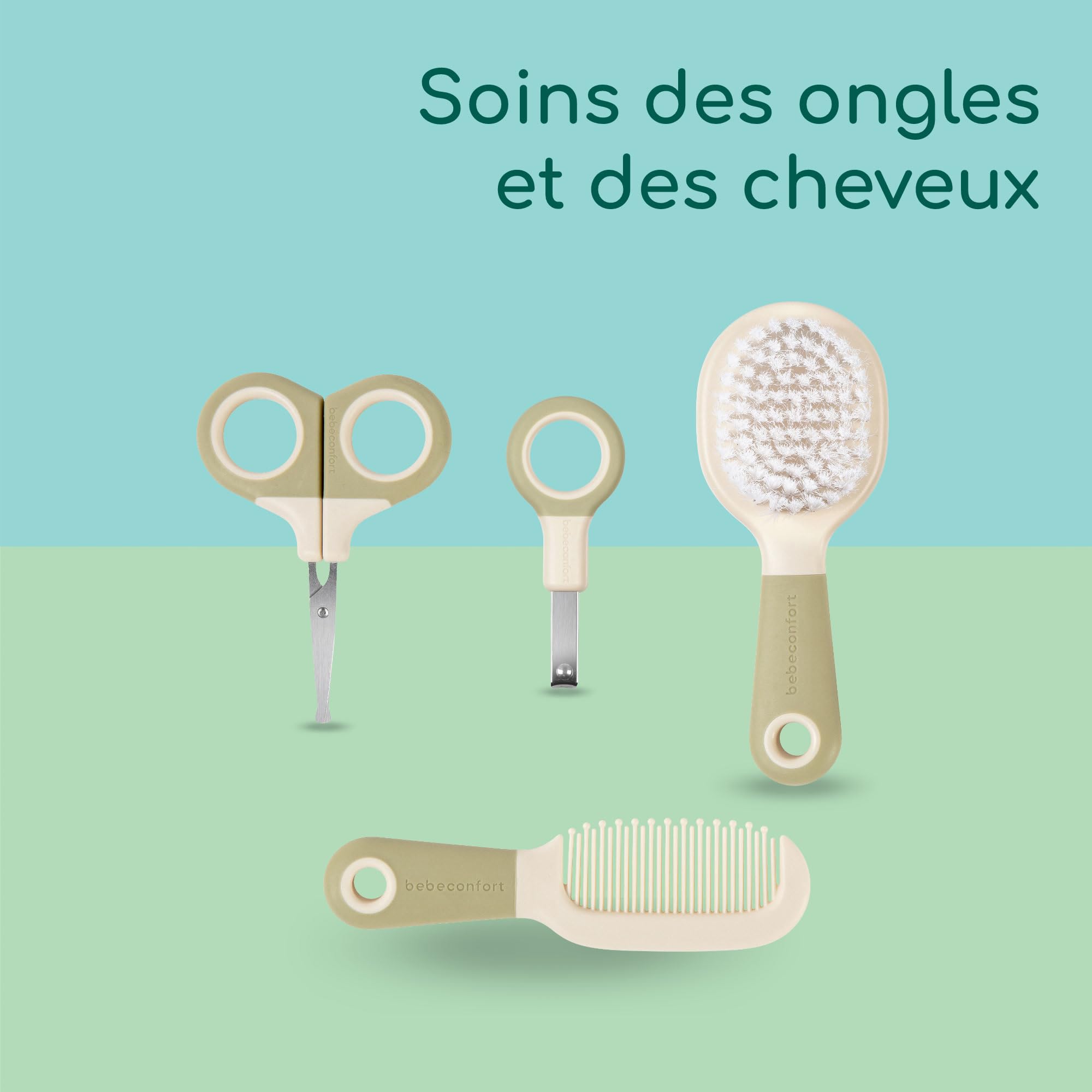 Bebeconfort Trousse de toilette bébé Essential Care, kit de soins pour bébé dès la naissance, idéal pour voyager, trousse incluse, Under the Sea