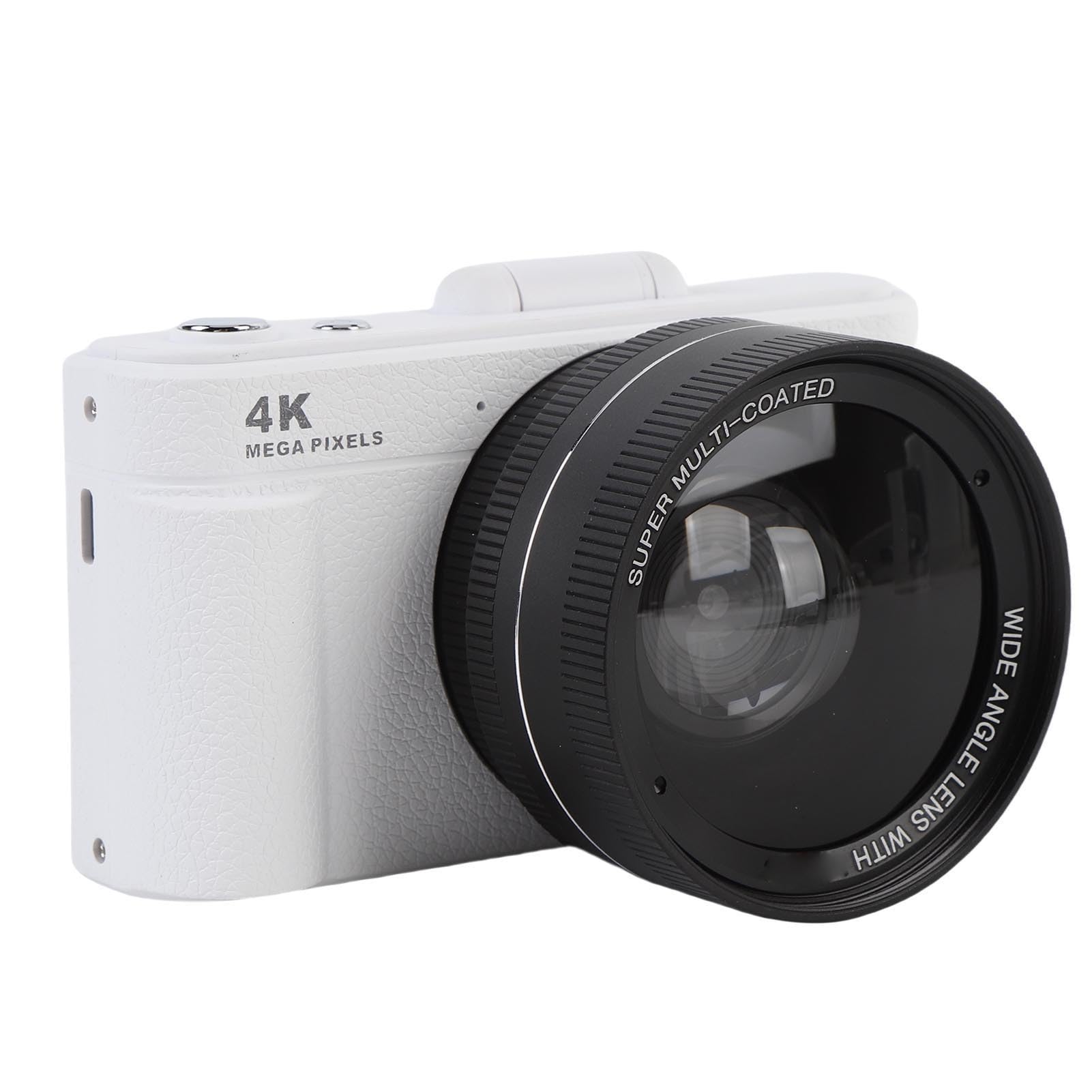 SENECESLI Fotocamera Digitale 4K per Fotografia Autofocus, Fotocamera da Vlogging da 64 MP per YouTube, Telecamere da Viaggio Compatta a Schermo di Lancio per Adolescenti