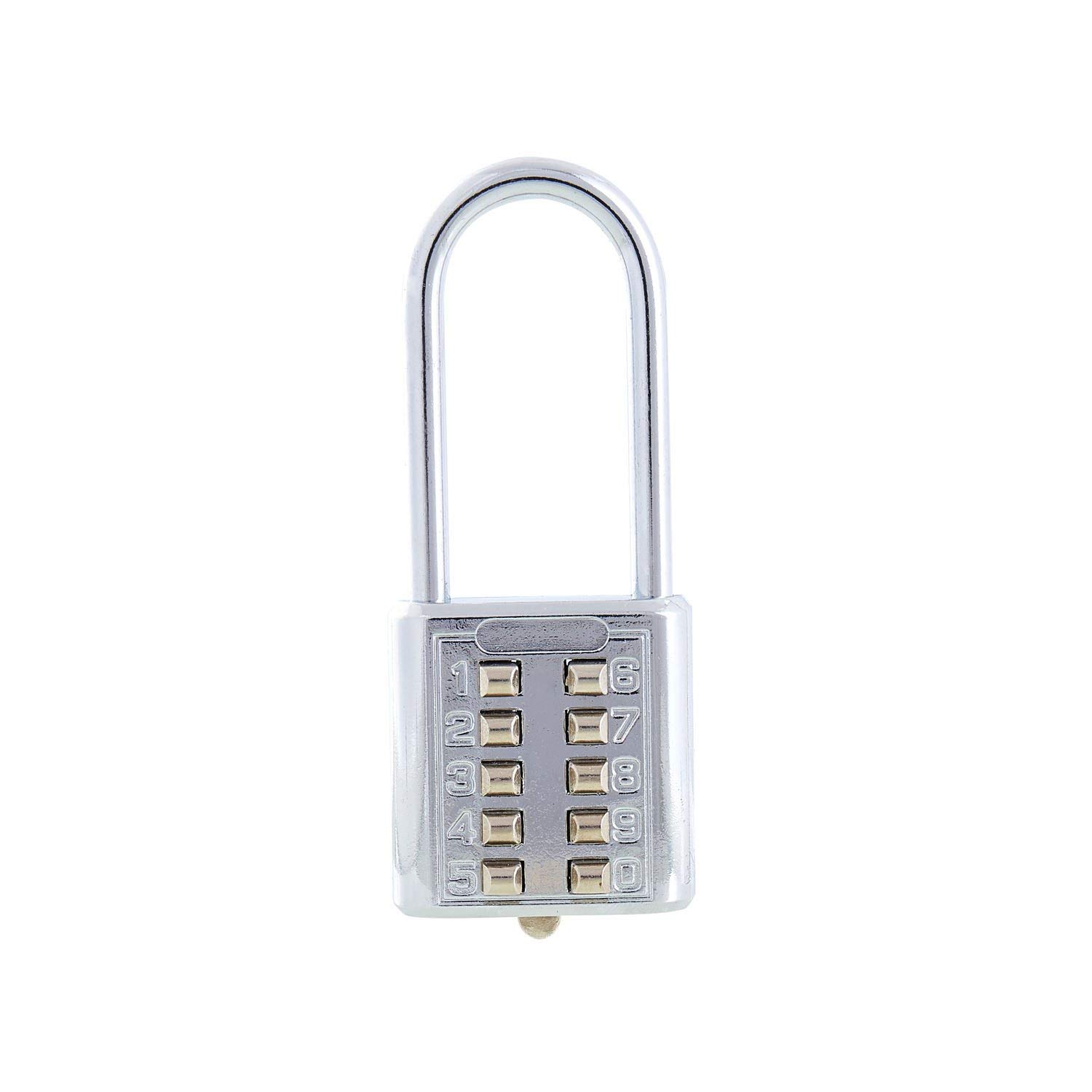 Buy Ecentaur Push Button Combination Locks Long Shackle Padlock 9.8cm