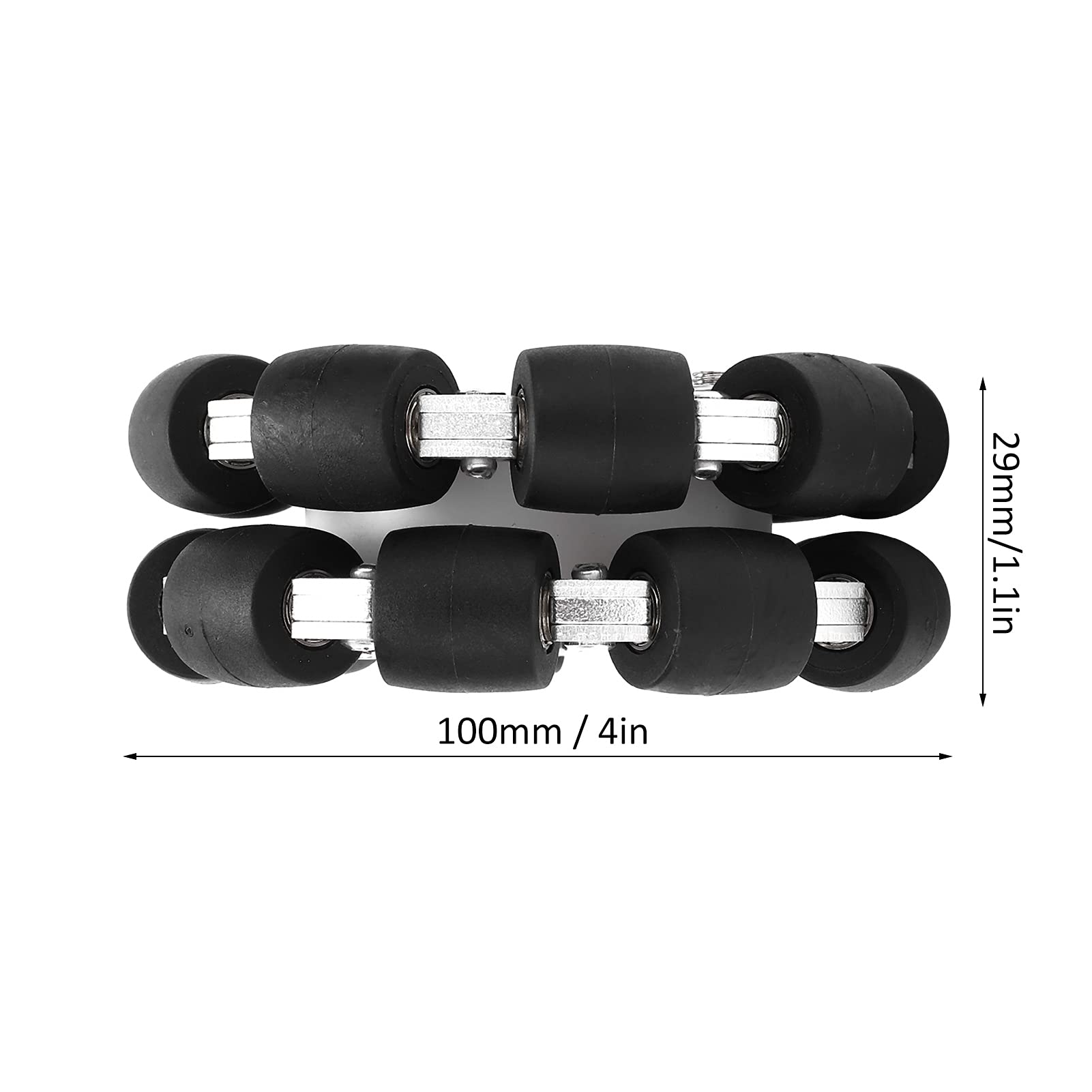 Rulli Trasportatori Industriali – Set Di 4 Ruote A Rullo Diametro - Foto 8