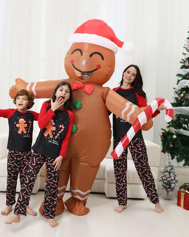 Pigiami Natalizi per Tutta la Famiglia, Pigiama Natale Famiglia Invernale Pigiama Natalizio, Manica Lungo Donna Uomo Pigiami di Natale Famiglia, Pigiami Natale Coppia Pigiama Natale Bambino Bambina