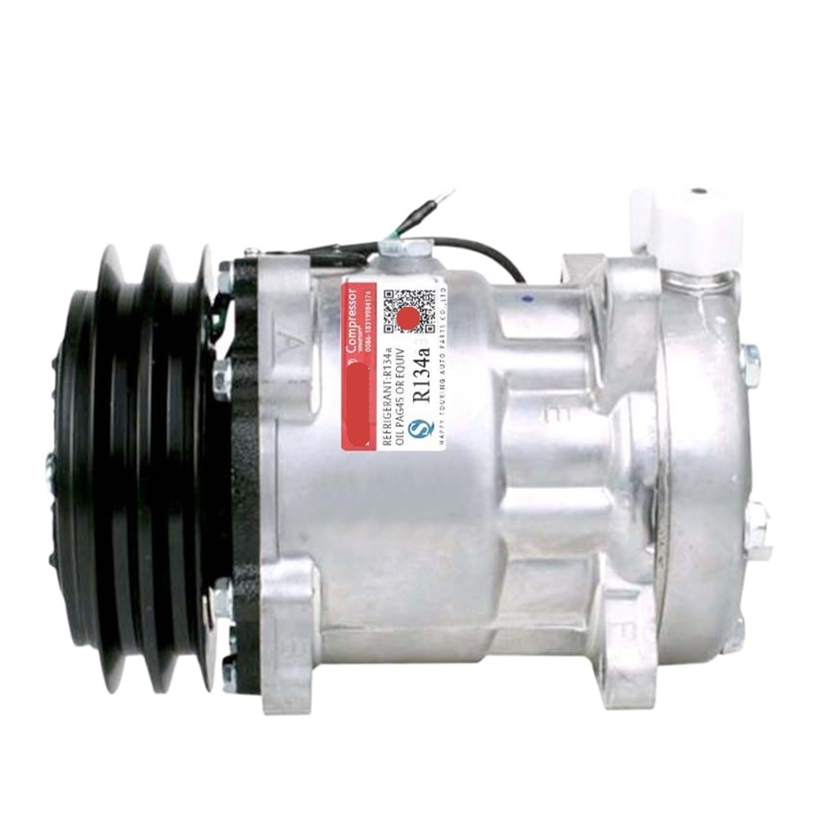 Car AC Compressor Replacement, Compatible For Sanden， SD7H15 709 SD7H15-8239 SD7H15-8061 SD7H15-8017 SD7H15-4742 JHH0126 11007857 ，Compatible For VOLVO VI Truck(12V)