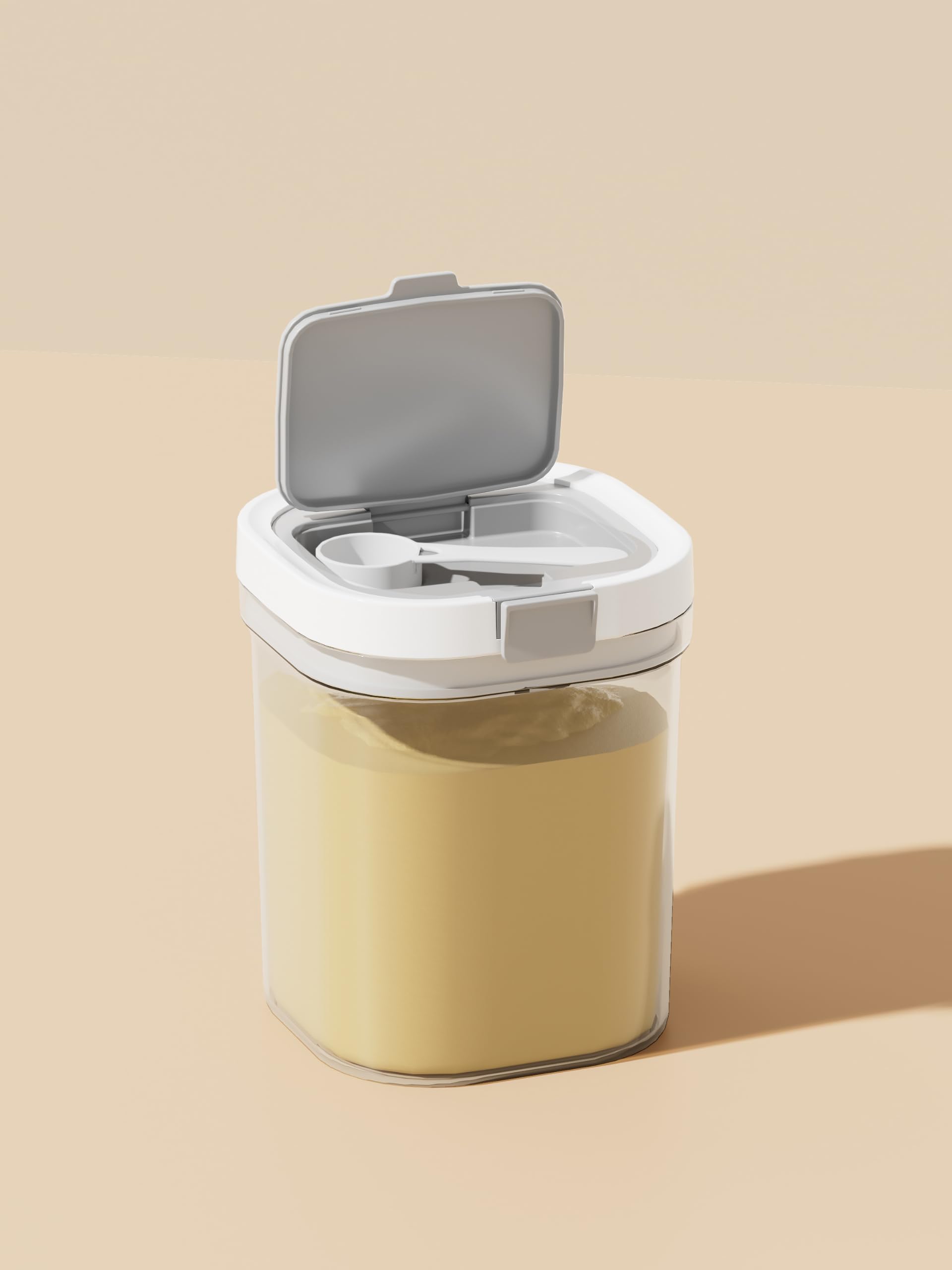 Formula Container to go-1300ml Travel Dispenser BPA Free Airtight Container with Spoon and Layered Storage