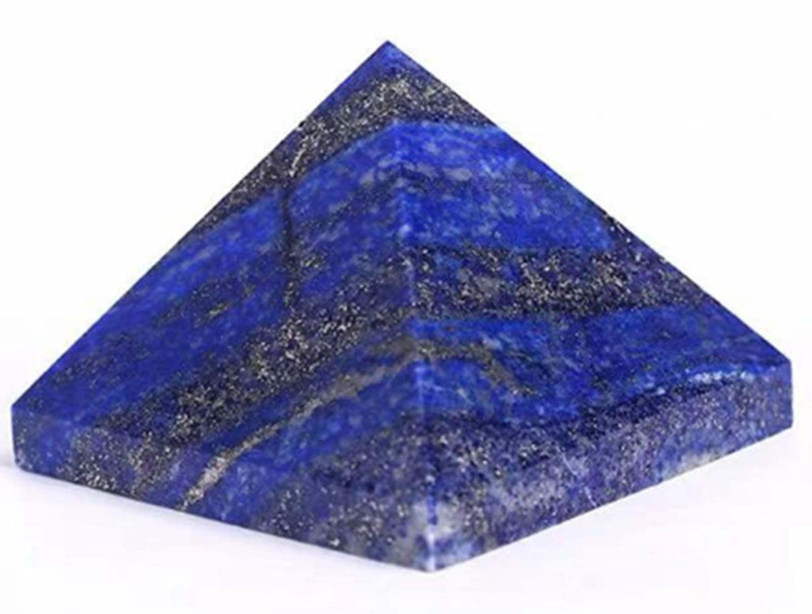 Natural Lapis Lazuli Crystal Pyramid Figurine Crystal Healing Stones