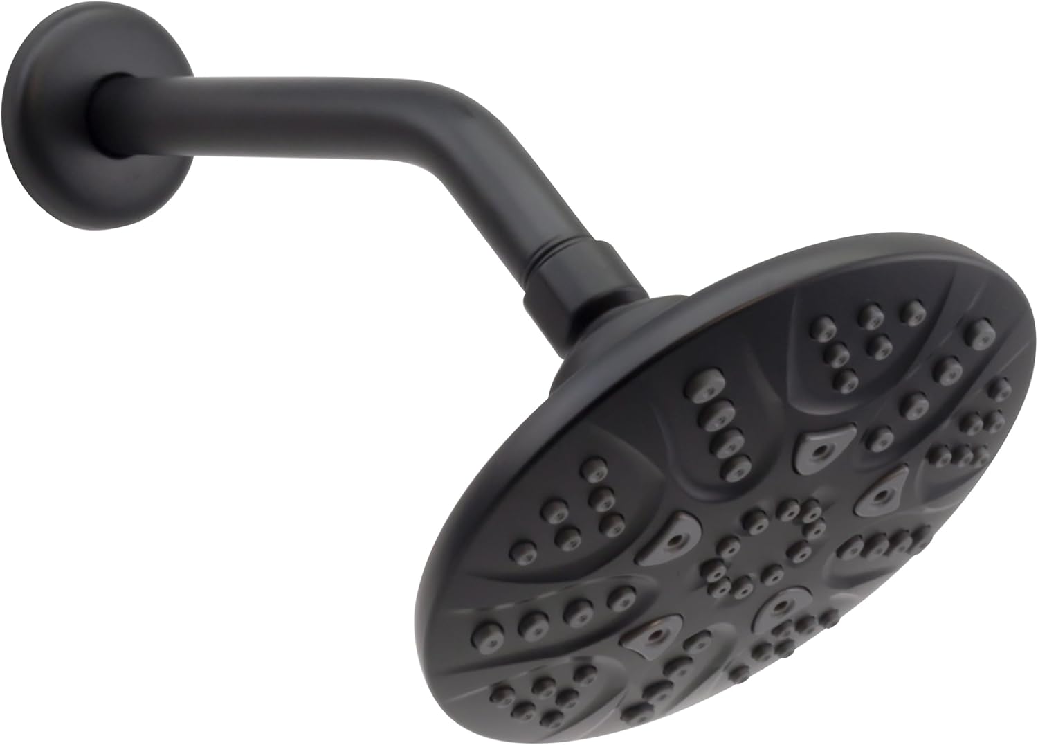 Westbrass D301-1-100-62 1/2" IPS x 8" Wall Mount Shower Arm with Sure Grip Flange, Matte Black (100-Pack)