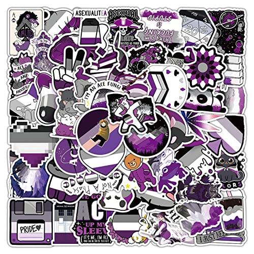 60 Stück Pride Sticker, Wasserdicht Vinyl Graffiti LGBTQ Accessoires, Regenbogen Aufkleber für Laptop, Wasserflaschen, Fahrrad, Skateboard