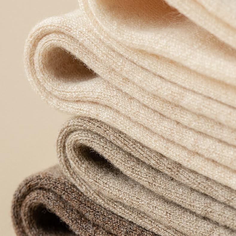 Warm Wool Over Knee Socks for Women, Compression Leg Warmer with Socks Boot Stockings Knee High Thigh High Socks for Skiing2