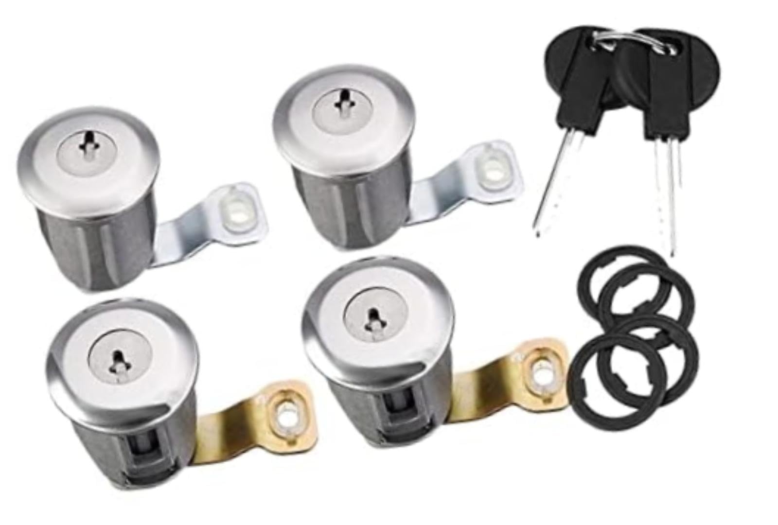 Cilindro de cerradura 252522 para Peugeot Partner y Citroen Xsara 1996-2007, juego de 4 llaves 6