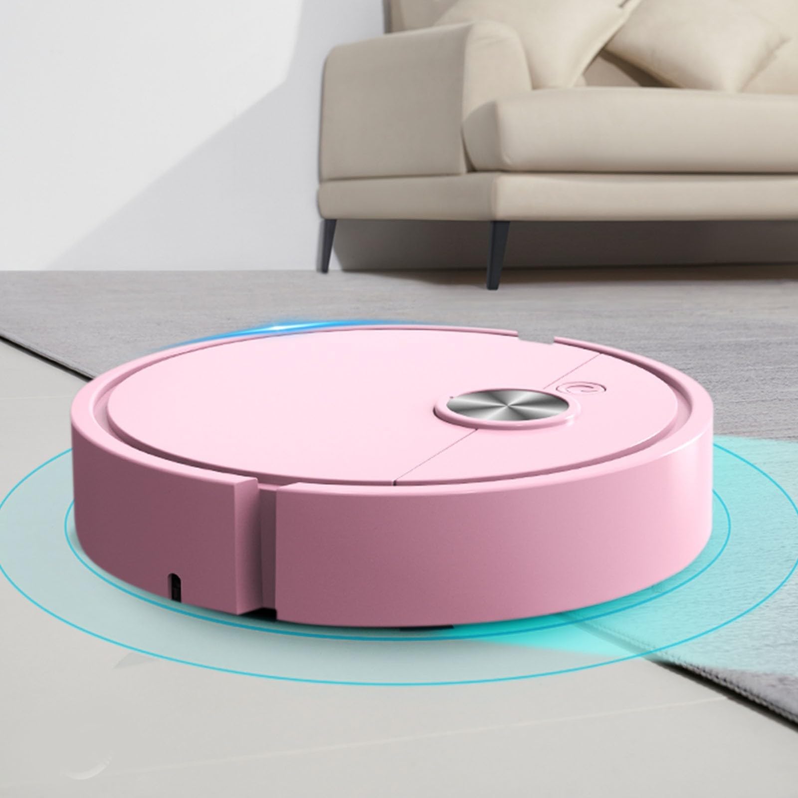 Robot Vacuum, Intelligent Sweeping Robot 3-in-1 Vacuum Cleaner, Mini Cleaning Automatic Cleaner for Hard Floors