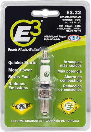 Miniatura 2 de E3 Spark Plug E3.22 Bujía de césped y jardín, paquete de 1 unidad