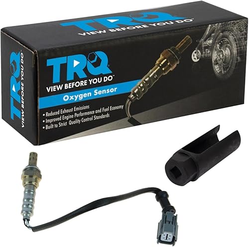 Vista 159 de TRQ Sensor de Oxígeno O2 de 4 Hilos de Banda Estrecha Compatible con VW Atlas 2.0L 2018-21, VW GTI 2.0L 2016-18, Audi A3 Quattro 2.0L 2015-18, VW