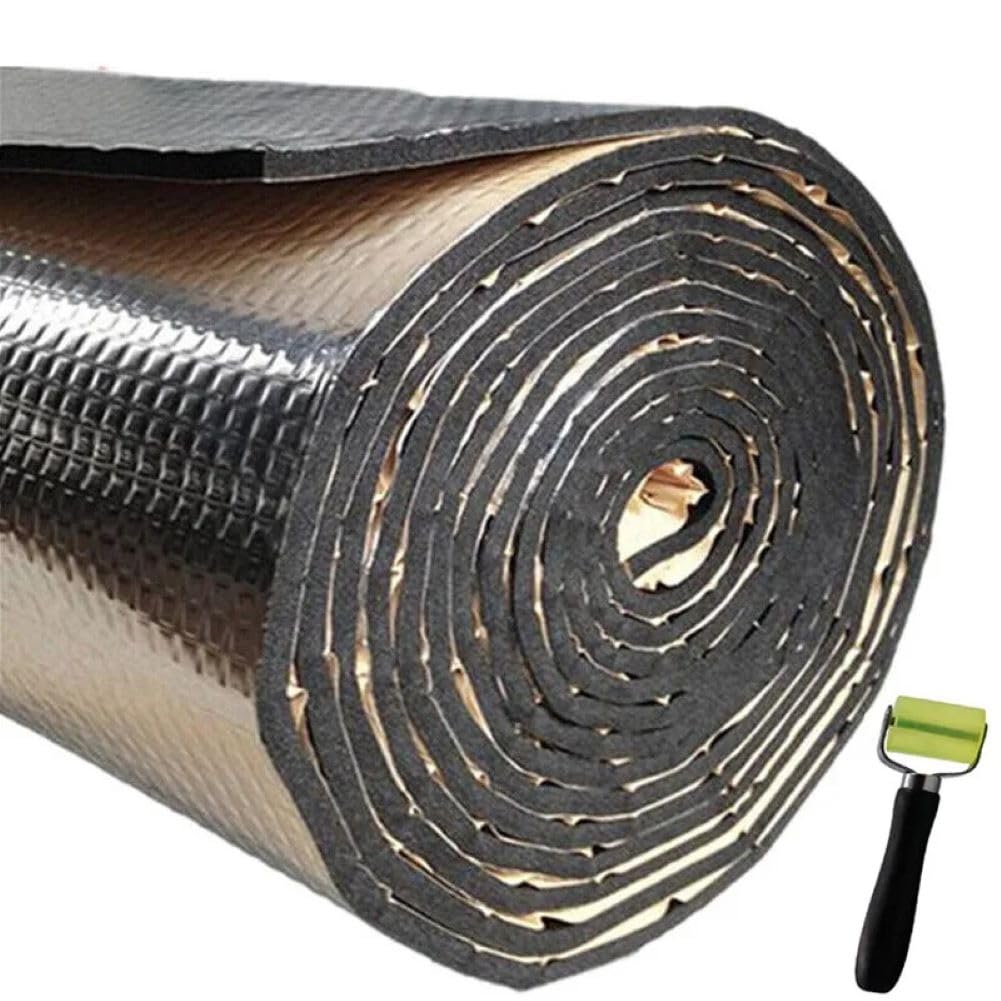 10mm Thick Self-Adhesive Sound Deadening Mat - 120x60cm, Polyester Fleece For Car Doors & Panels