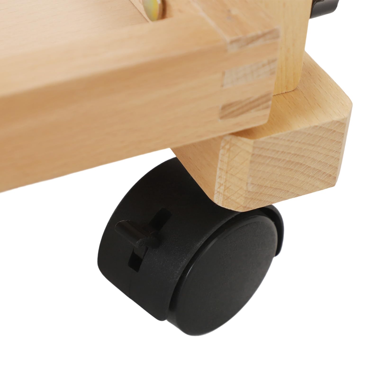 Carro artificial de madera de 3 niveles, 77,5 x 42 x 76,5 cm, carrito de pintura con ruedas, capacidad de carga total de 15 kg, carrito de pintura, carrito de almacenamiento multifuncional