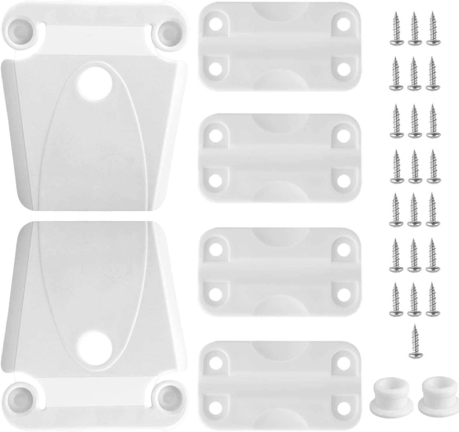 Replacement Cooler Plastic Hinges Latches with Screws Set for Igloo Coolers 25-165-quart Ice Chest, 6Pcs AE