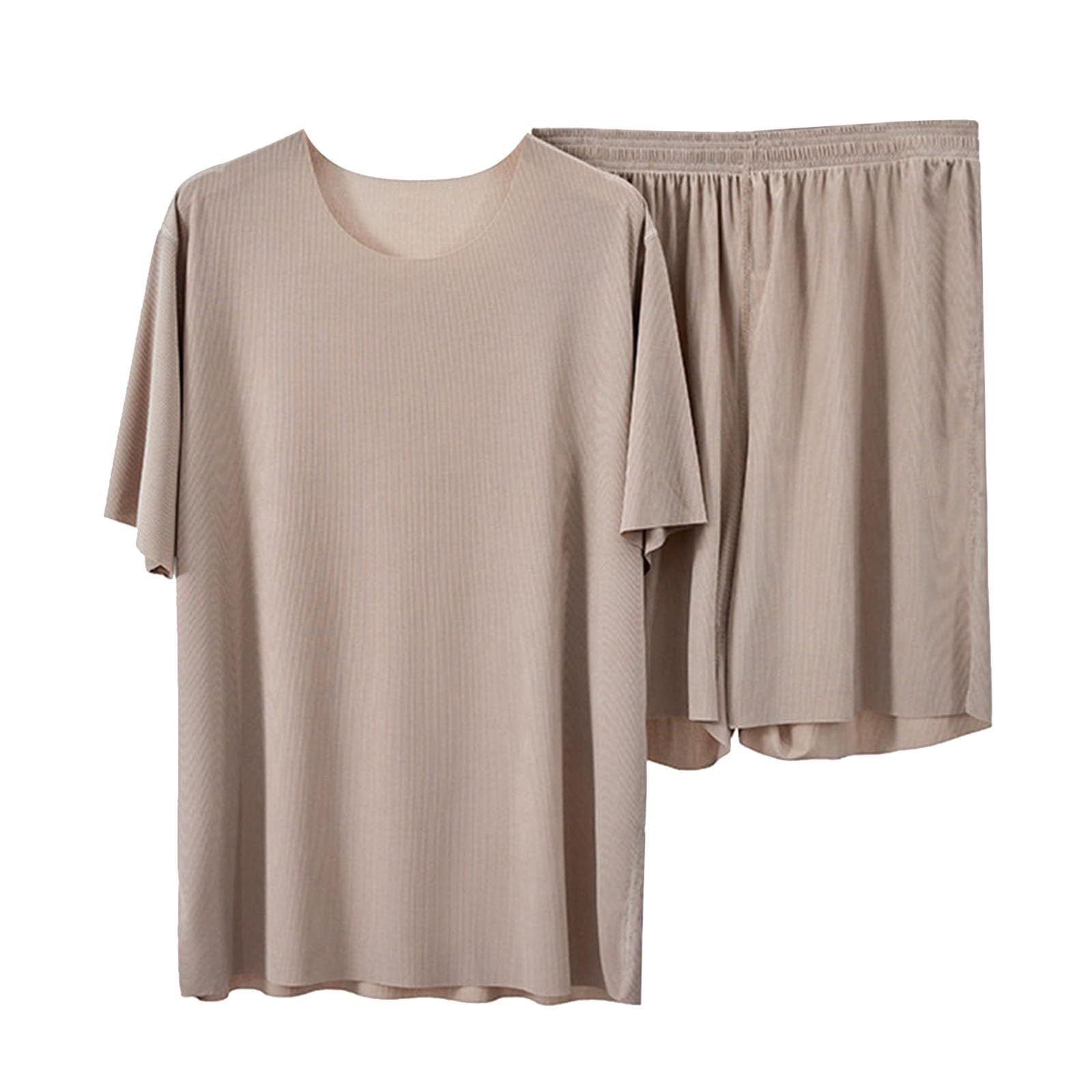 Short Sleeve Pajama Set For Women Plus Size Lounge Set Summer Shirt 2 Piece Pjs Shorts Sets Soft