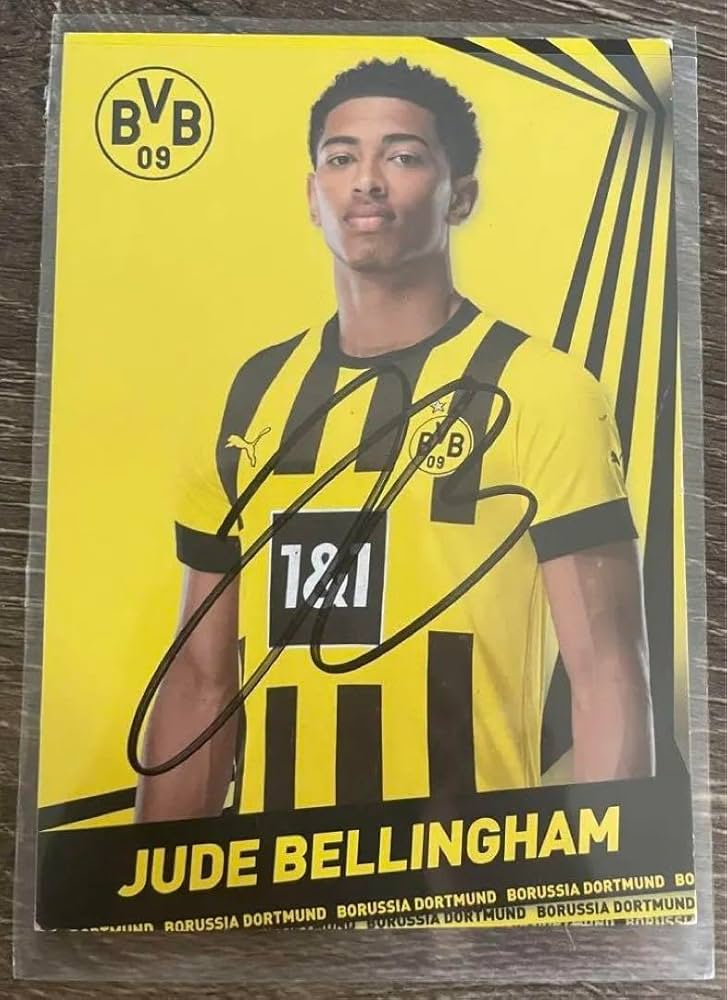ジュード・べリンガム ドルトムント発行直筆サイン入りオフィシャル ジュード・べリンガム ドルトムント発行直筆サイン入りオフィシャル