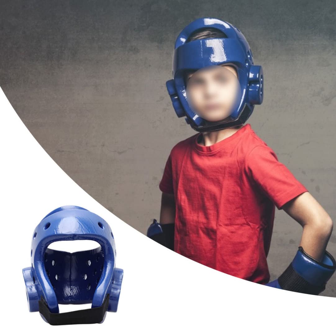 Casco da boxe Caschetto Kickboxing Copricapo Allenamento da combattimento Equipaggiamento protettivo per bambino adulto Rosso Taglia L
