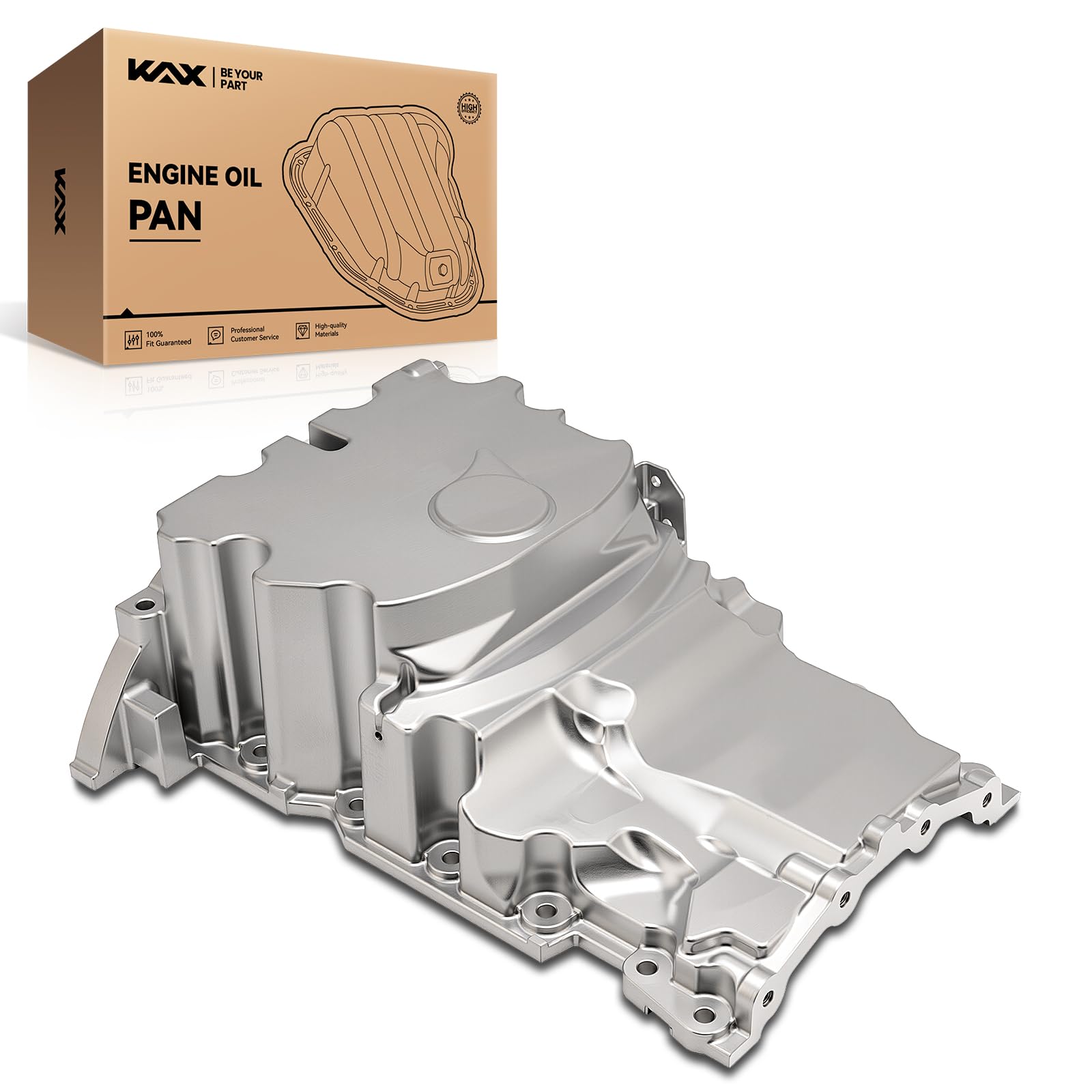 KAX 264-323 Engine Oil Pan Fit for 2015-2020 Expedition, Navigator, Transit-150/250/350/350 HD, 2011-2020 F-150, 2011-2017 Mustang, with Drain Plug
