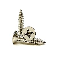 Vista 47 de Tornillos de madera de cabeza plana M4x30mm, tornillos autorroscantes Phillips Drive cabeza avellanada, 50 unidades (M4x30mm)