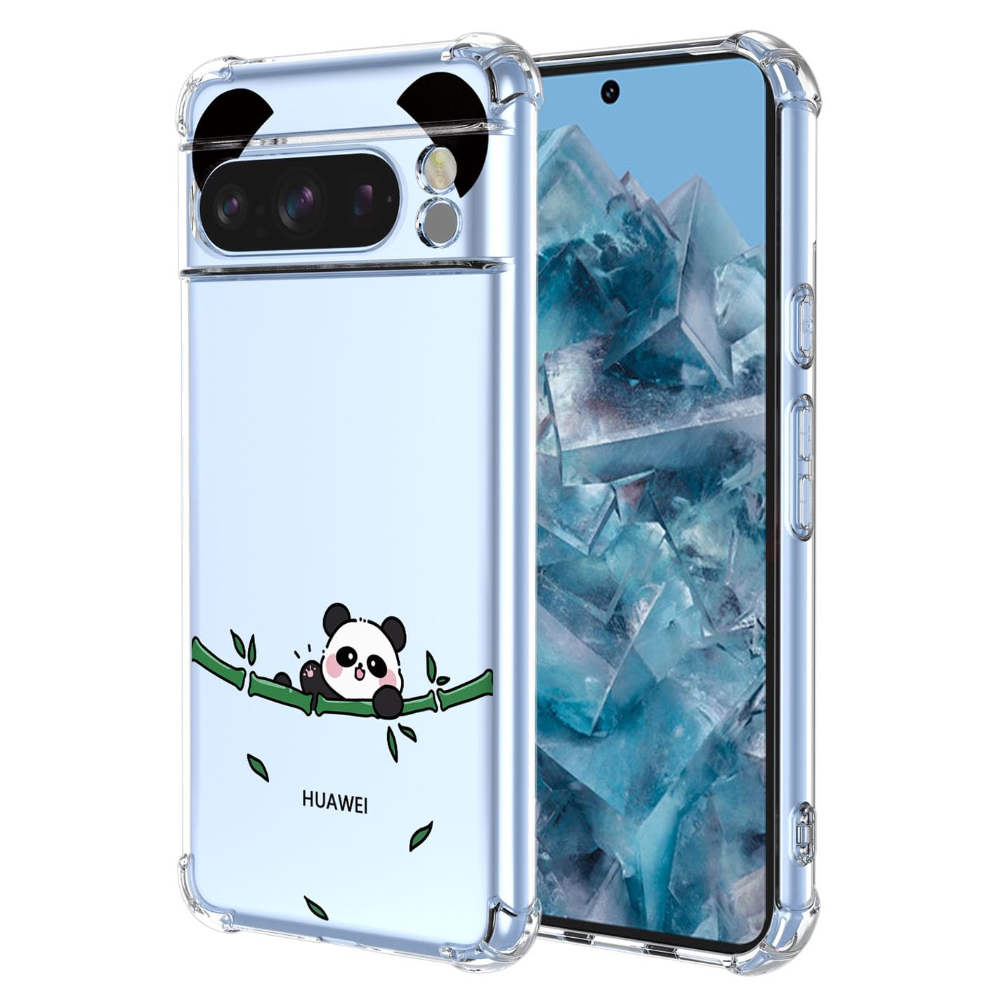 BORYA Coque Pour Google Pixel 8 Pro, Très Mince Antichoc Premium TPU