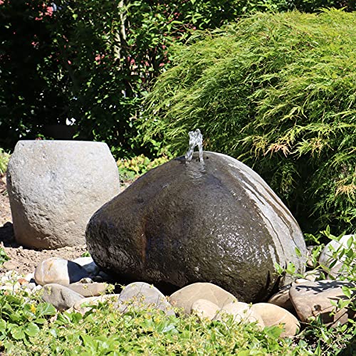 STONE art & more Quellstein, 50-60 cm, Naturstein-Findling, Flussstein...