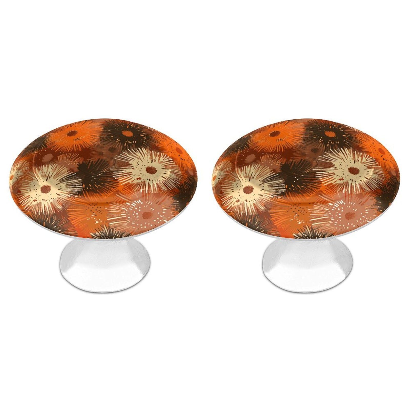 NTVOWPZO Cabinet Handles Round Drawer Pulls Brown and Peach Dresser Knobs for Cabinets and Drawers Handle for Bathroom Cupboard Drawers Cabinet Pulls for Kitchen Door