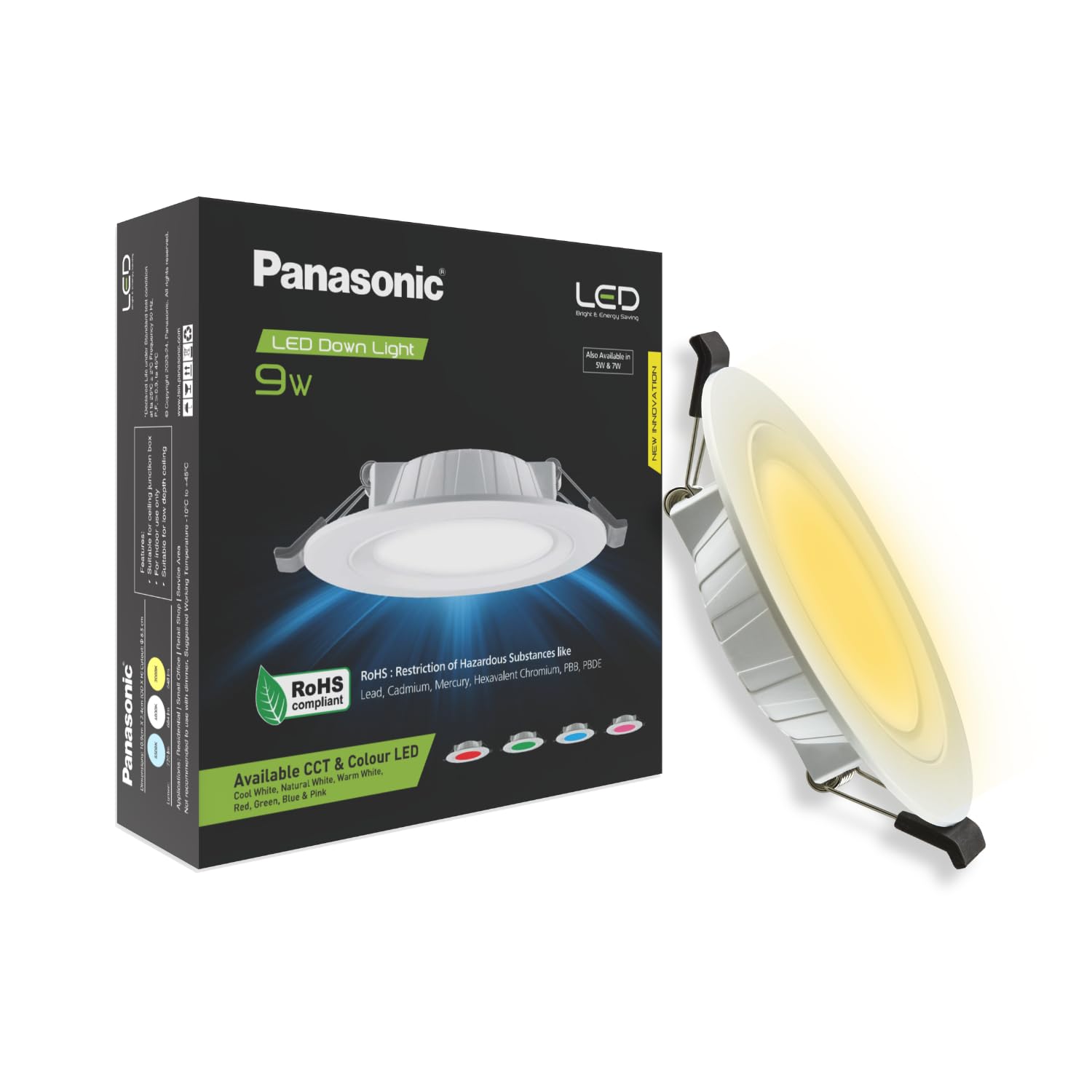 Panasonic 9W LED Concealed Downlight for Ceiling | LED Deep Junction & Concealed Box Light (Warm White, PDLM15093) (B0CHB956RW) Amazon Price History, Amazon Price Tracker