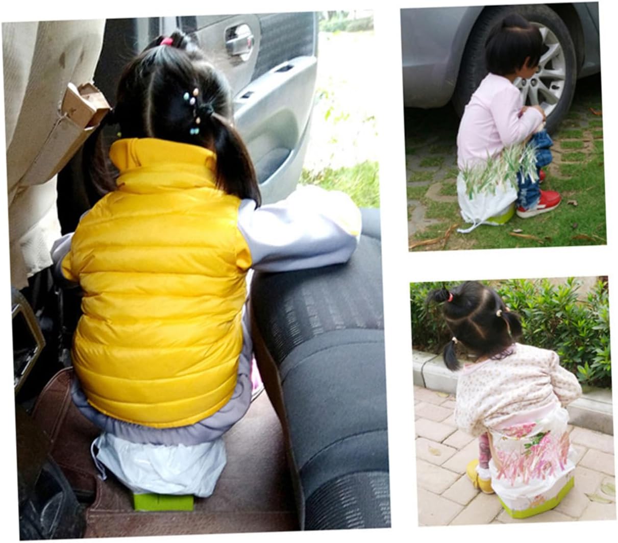 Foldable Portable Travel Potty with Lightweight Compact Toilet Seat for Car Outdoor Indoor Use