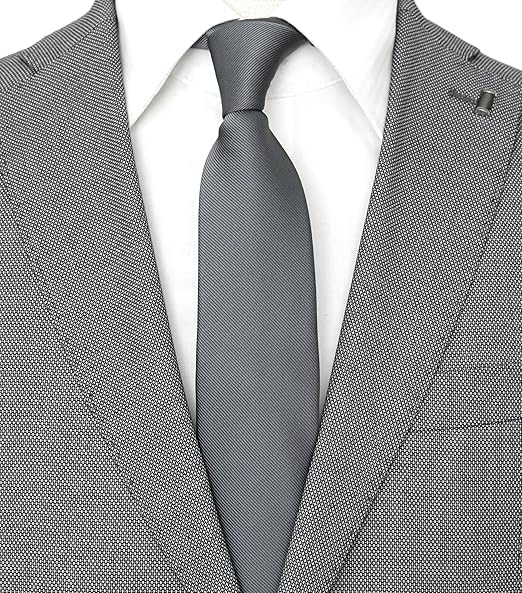 Image of Young Arrow Premium Microfiber Matte Finish Necktie for Men - Solid Formal Tie for Office, Wedding, Party, Groom & Groomsmen