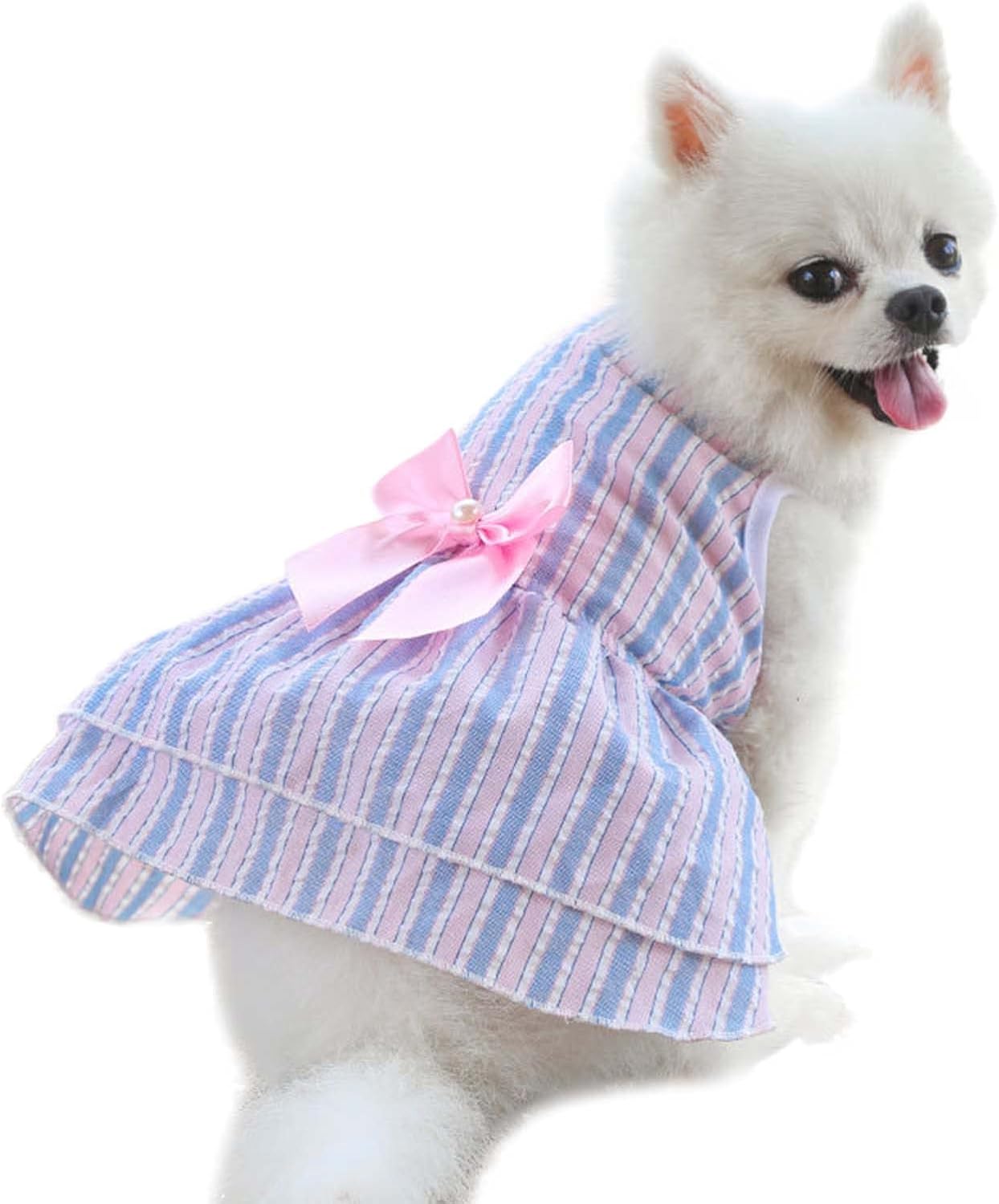 Puppy Outfits for Small Dogs Summer Autumn Bow Spring Knot