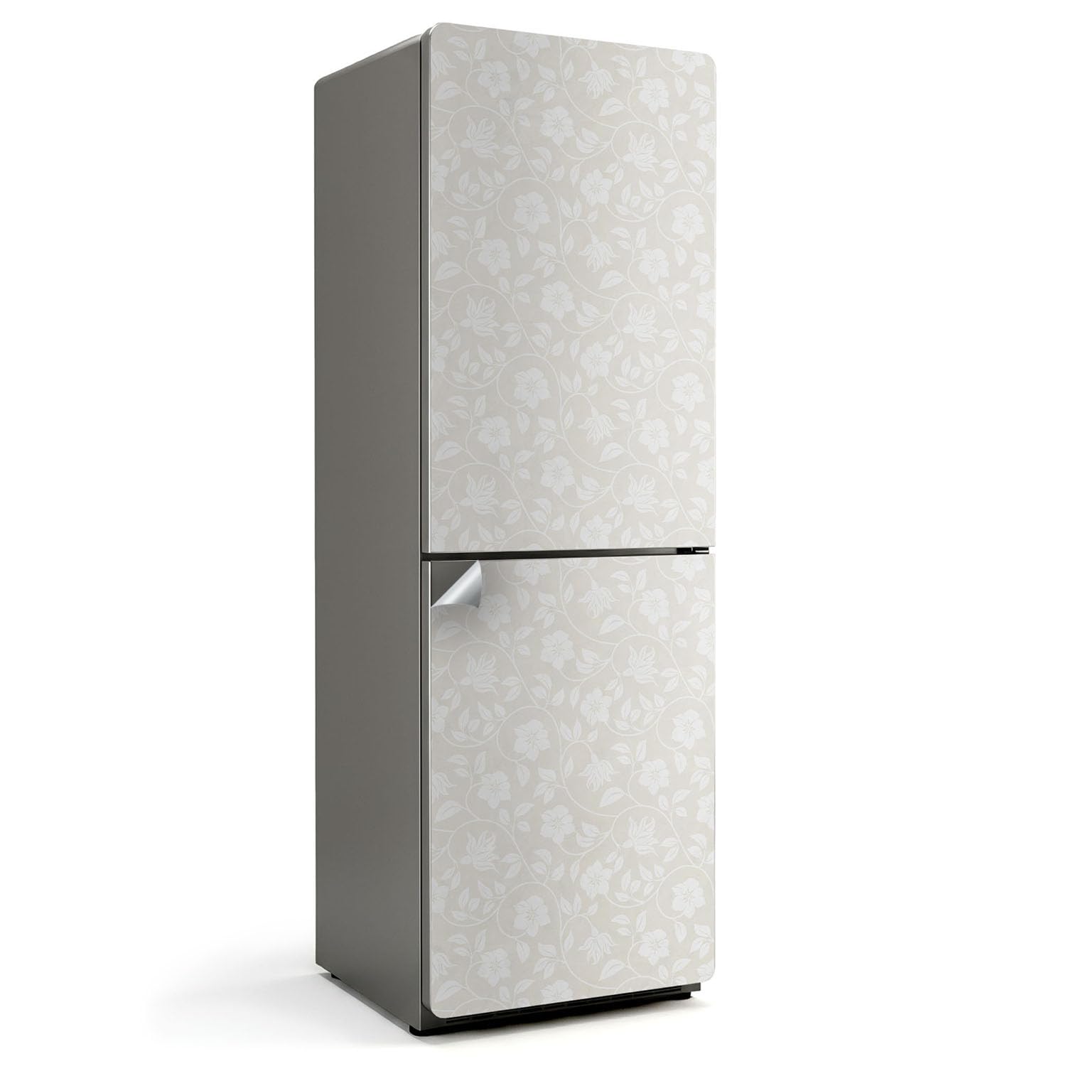 Autocollant frigo floral 60x180 décoratif pour rénover une cuisine ouverte