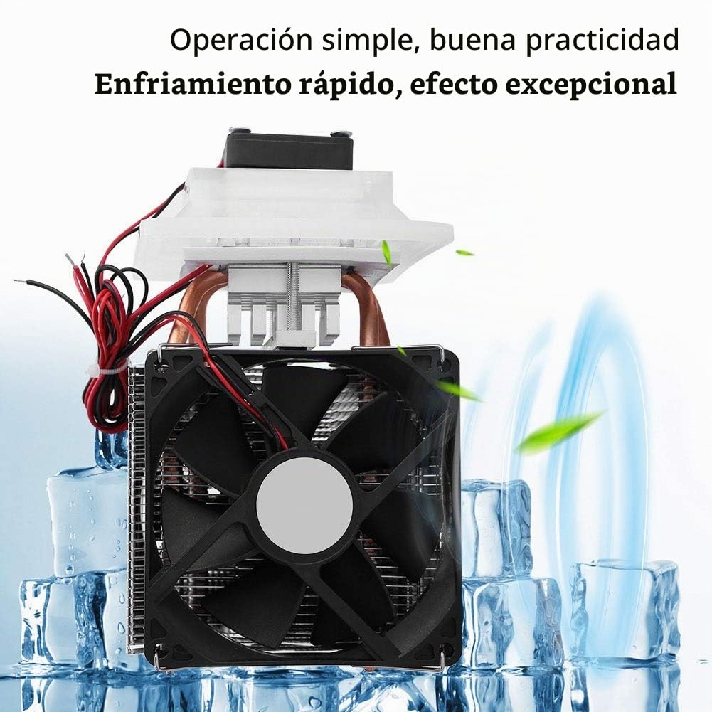 12V Disipador Peltier, Sistema Semiconductor Refrigeración Kit- termoeléctrico Peltier Cooler - Aire de Refrigeración del Disipador de Calor Deshumidificación Sistema Kit