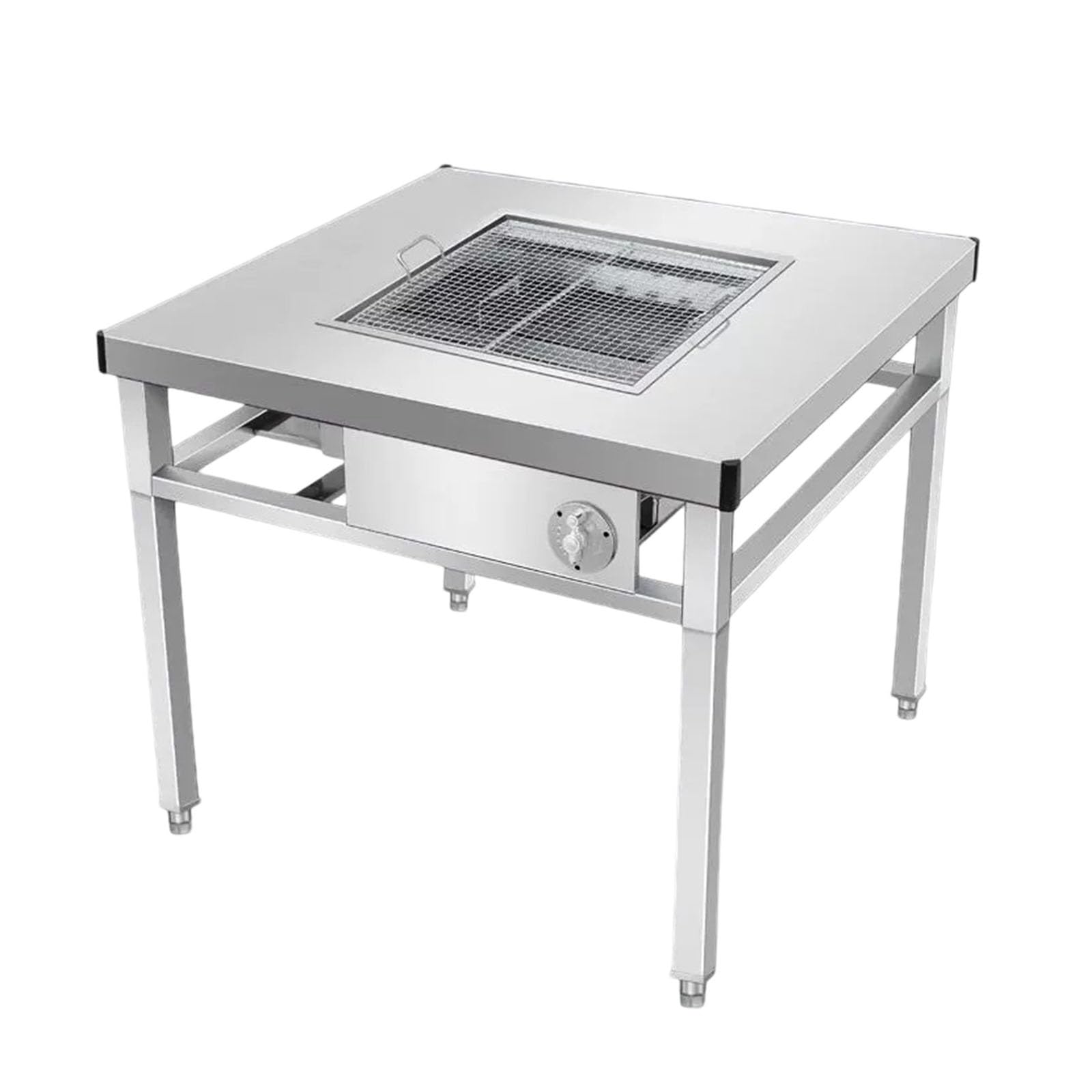 Mesa de barbacoa de carbón de acero inoxidable, Mesa de barbacoa coreana