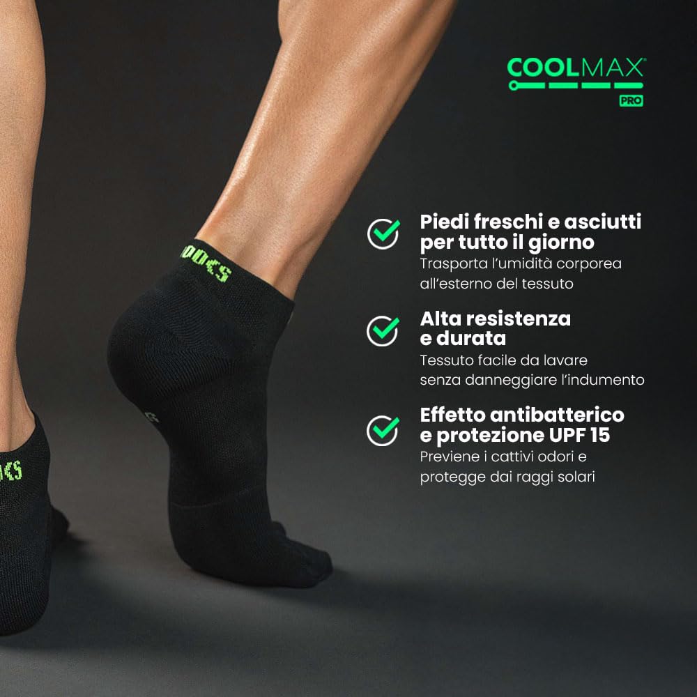 Calze Running alla Caviglia Uomo e Donna | Compressione sportiva e imbottitura strategica | Sollievo per fascite plantare | Ideali per padel, tennis, trail e altri sport
