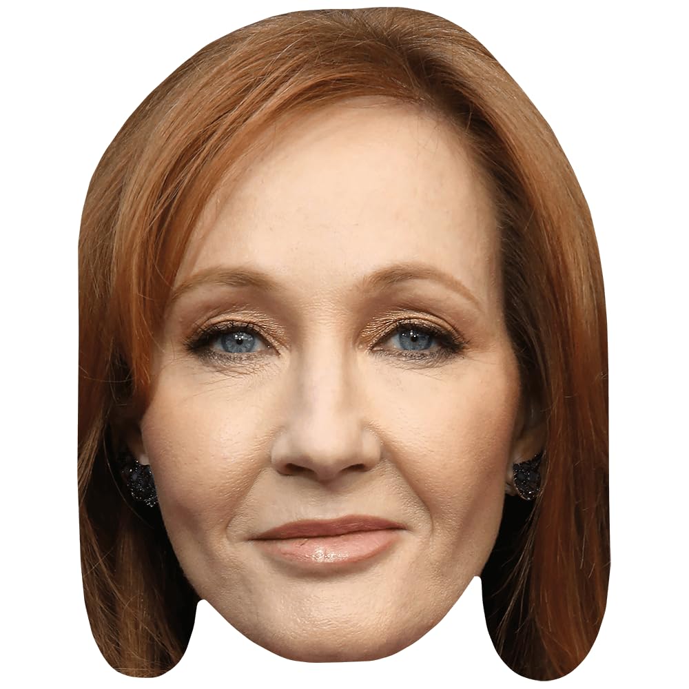 Celebrity Cutouts Lifelike J.k. Rowling (Smile) Celebrity Mask, Flat Card Face, Fancy Dress Mask