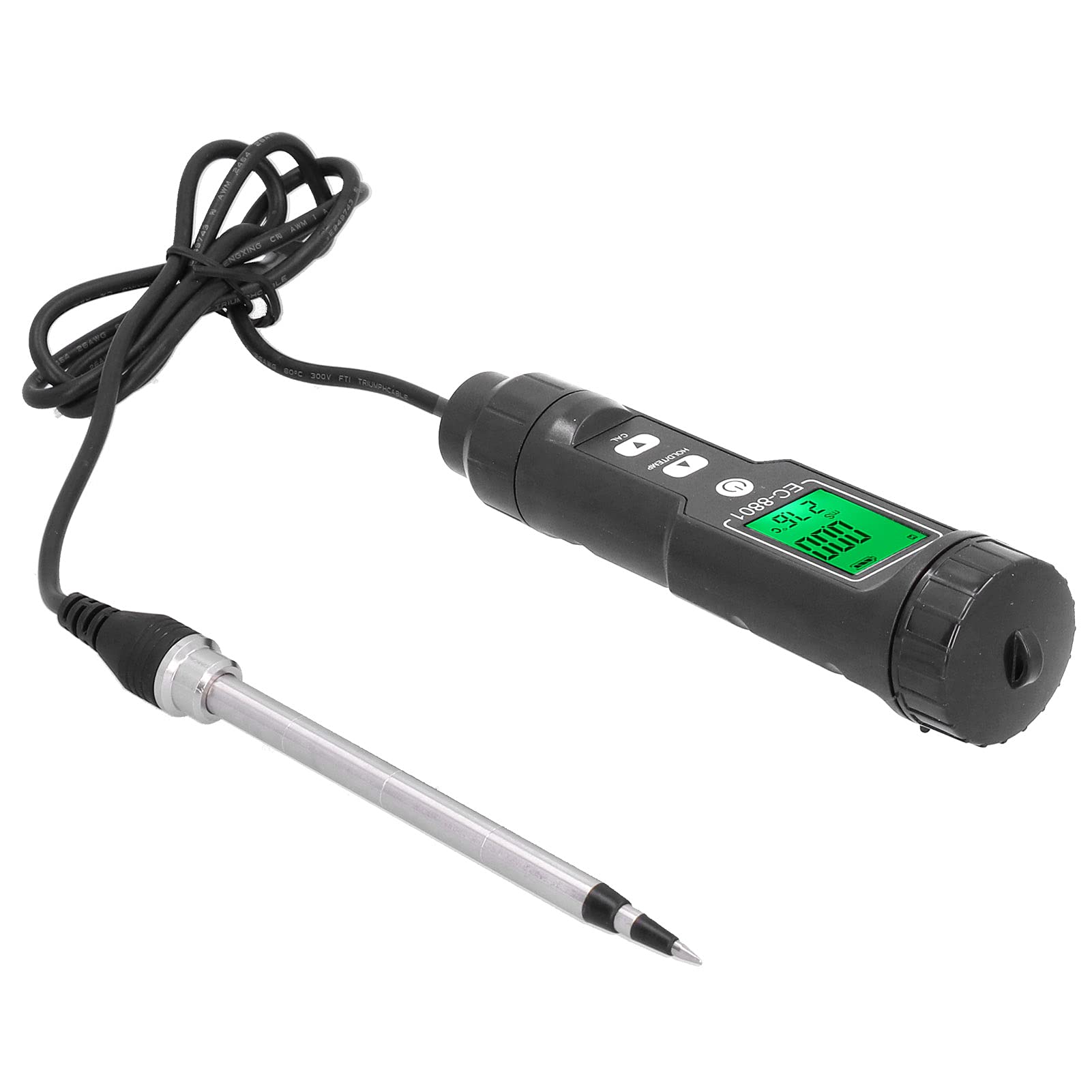 Tester Temperatury Gleby EC Przenośny Miernik Przewodności Hydroponika dla Rolnictwa Zaopatrzenie Ogrodu 1,5x5,9 Cala