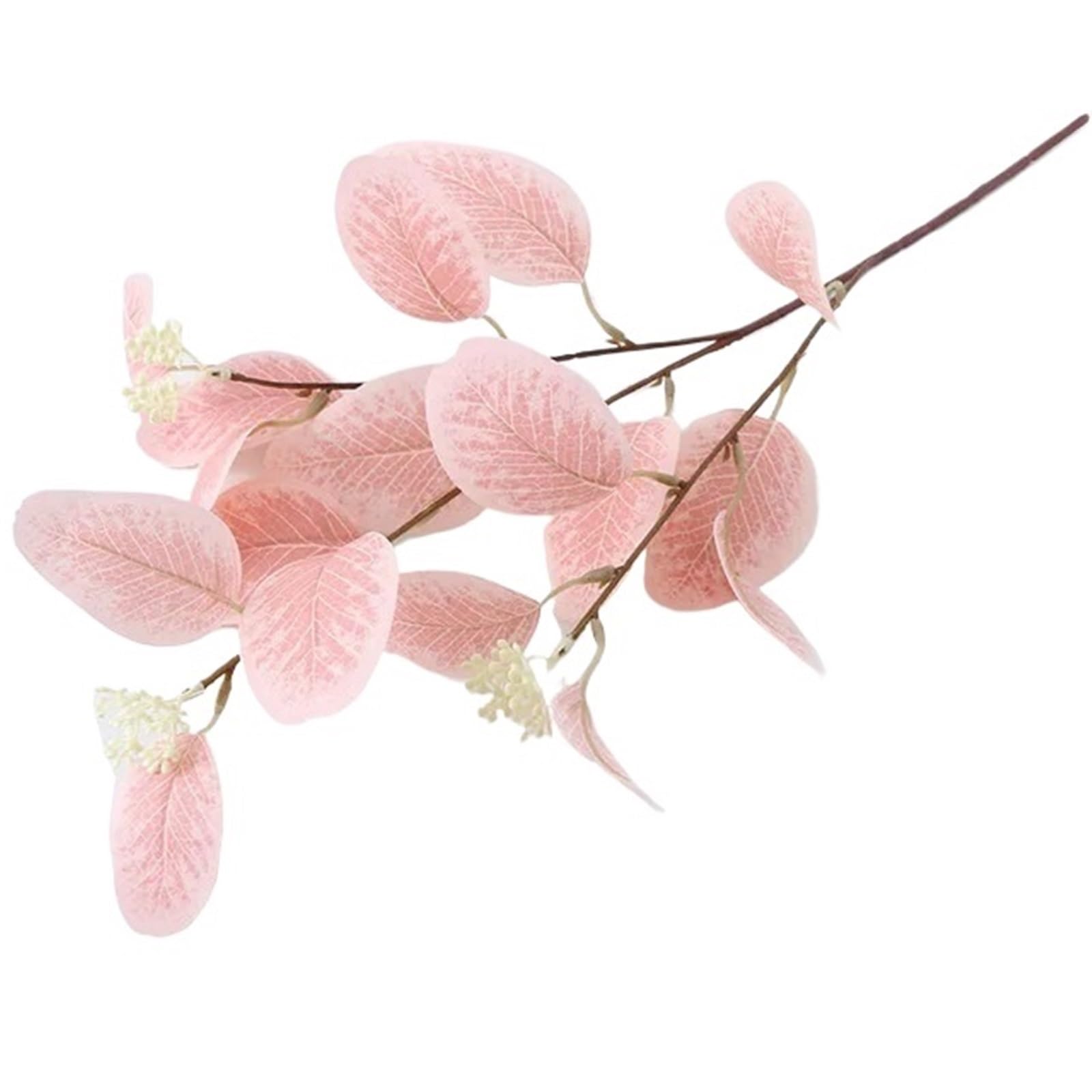 LuoAXINN Artificial Flower Branches 5 Pcs Artificial Flowers Leaves Silk Fake Plants Indoor Living Room Arrangement DIY Home Wedding Decoration(Color1)