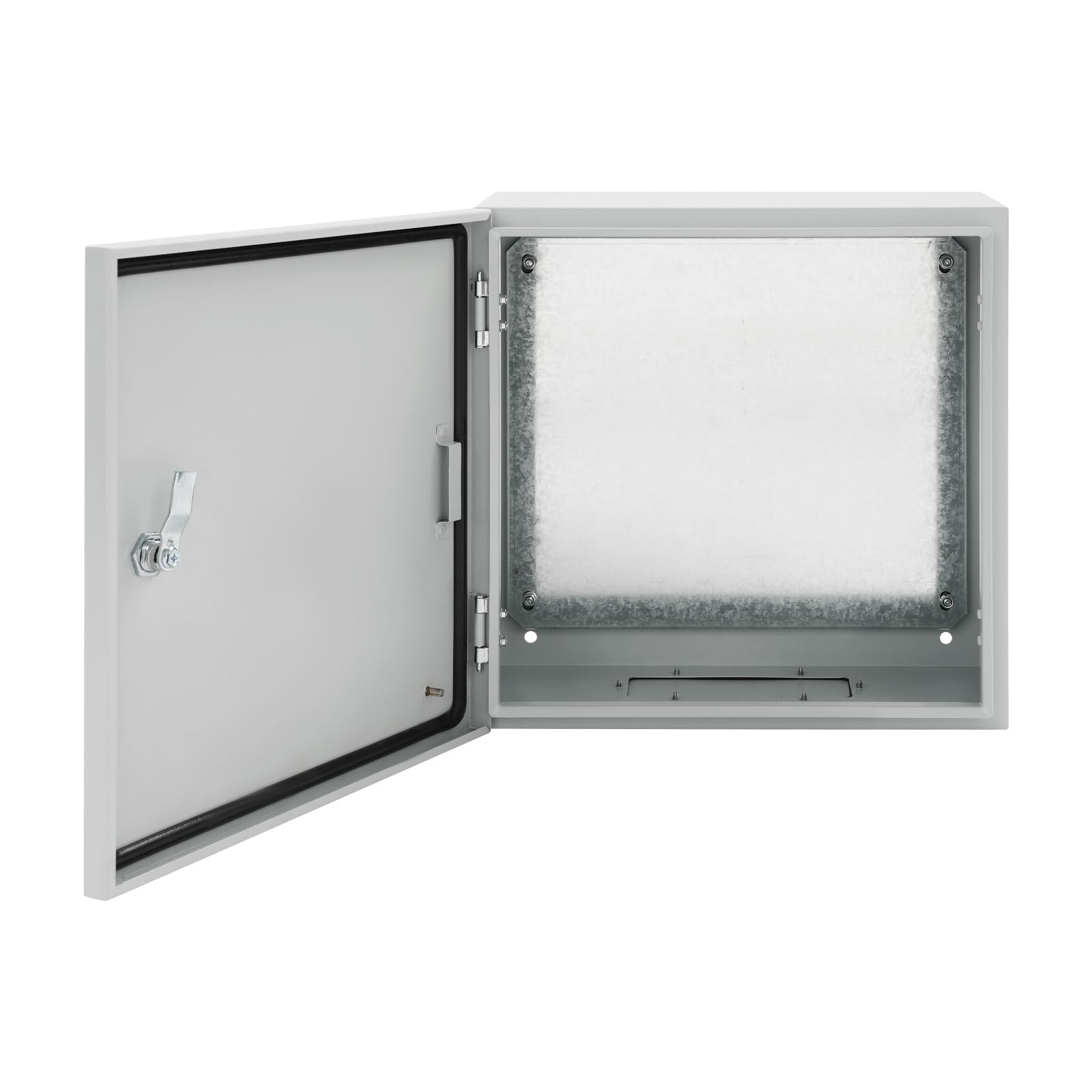 Caja de distribución eléctrica IP65, 40 x 40 x 20 cm, con protección IK08, caja de conexiones resistente a la intemperie con cerradura y llave, para distribución de electricidad, fusibles