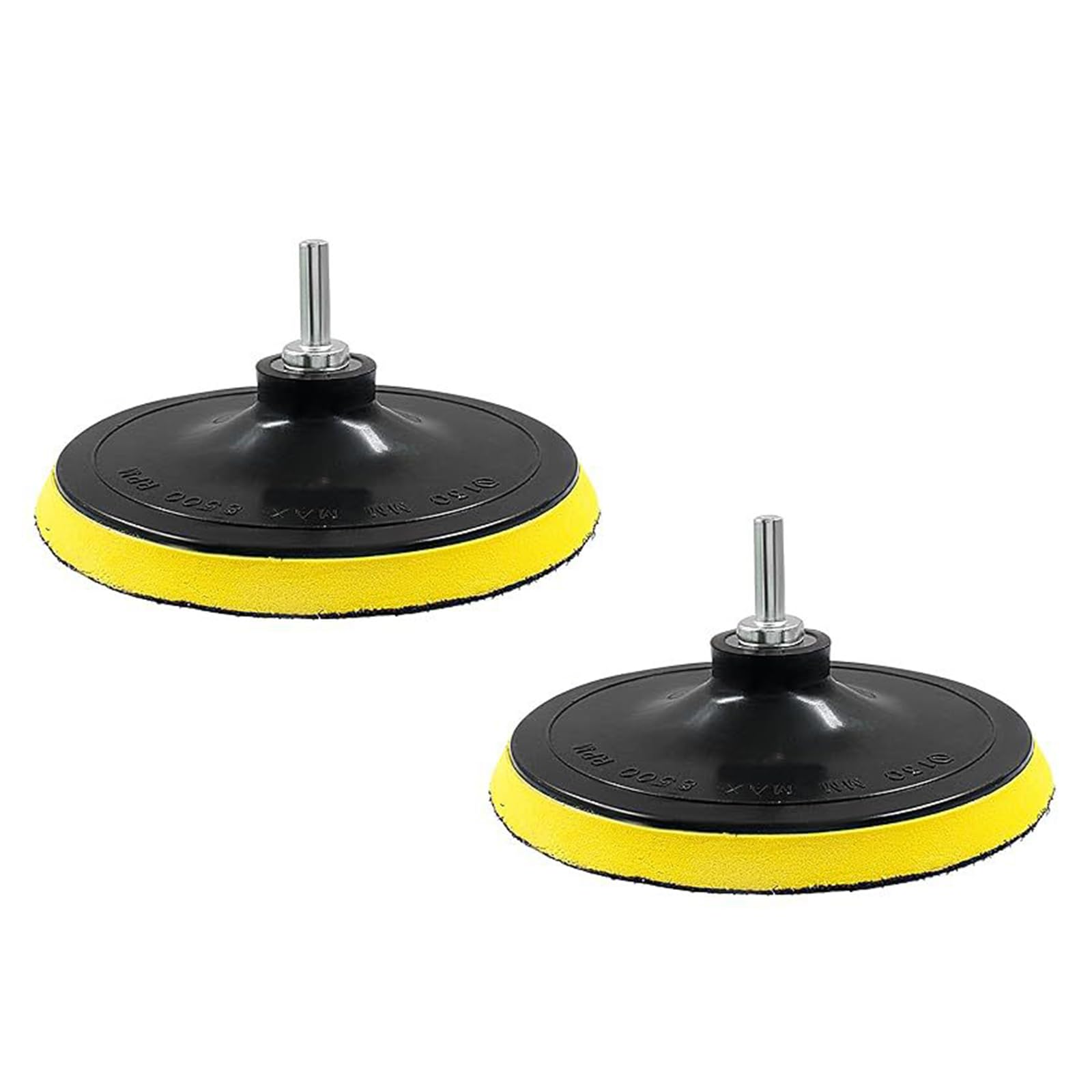 2 Pcs Hook and Loop Backing Pads 150mm M14 Threaded Drill Adapter, Sanding Disc Buffing Plates for Angle Grinder Orbital Sander Polisher, Woodworking Auto Metalwork Home DIY Repairs
