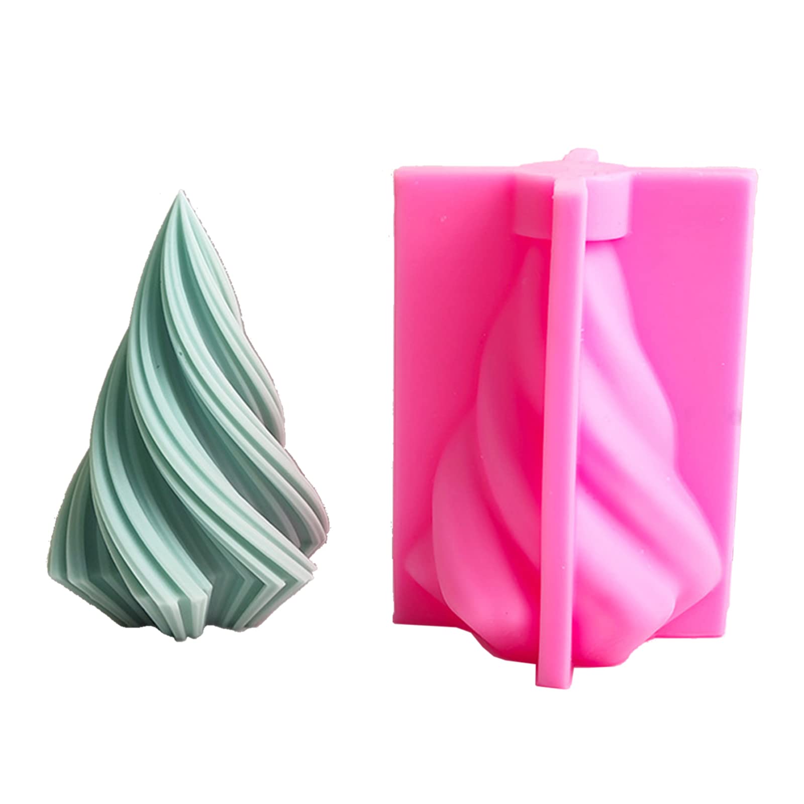 Molde de silicona de cristal cónico para velas geométricas, hecho a mano de resina/jabón, suministros de manualidades, decoración del hogar, silicona para velas de jabón
