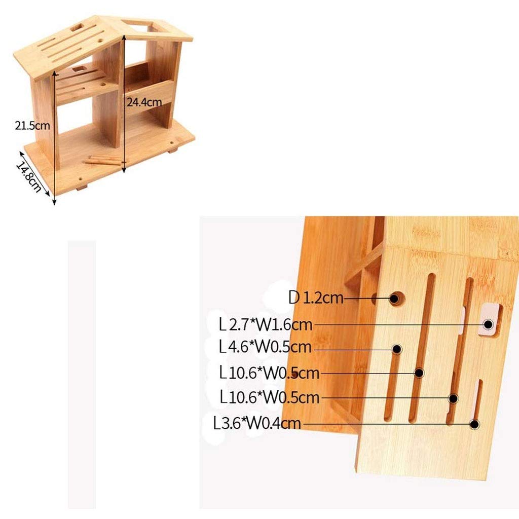 Scaffale per coltelli da Cucina in bambù - Scaffale per coltelli da Cucina Forniture per Cucina Scaffale Porta coltelli per Uso Domestico