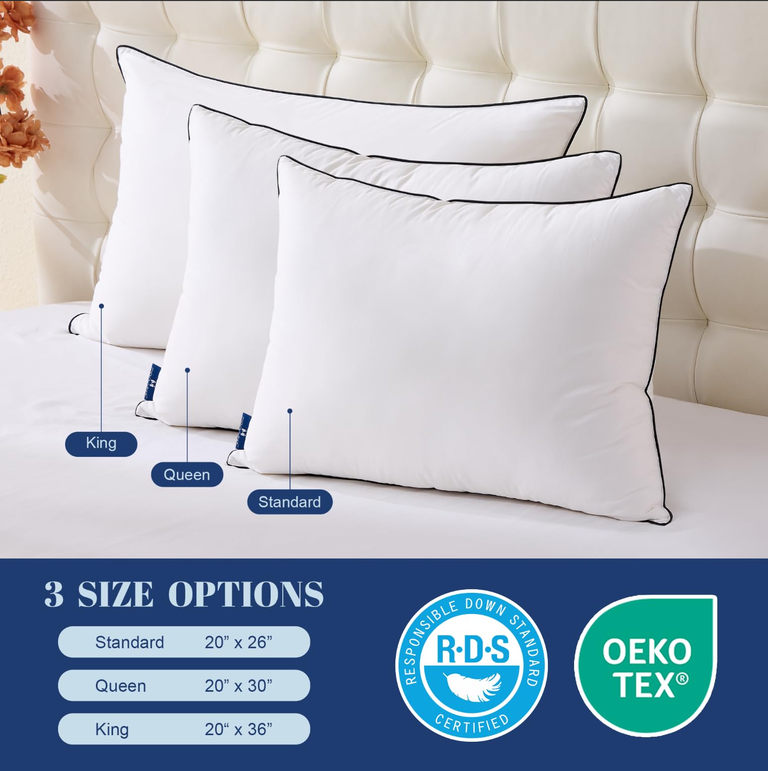 Euro Pillow Standard Queen King Pillow Sizes Difference Between